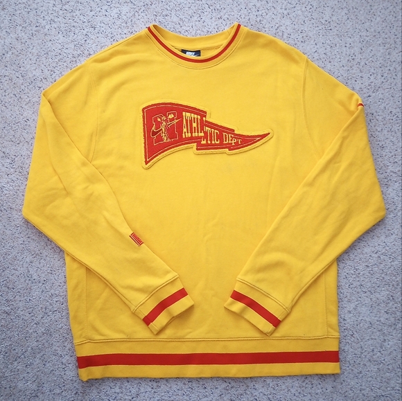 Nike Athletic Dept. Yellow Crewneck - Picture 1 of 7